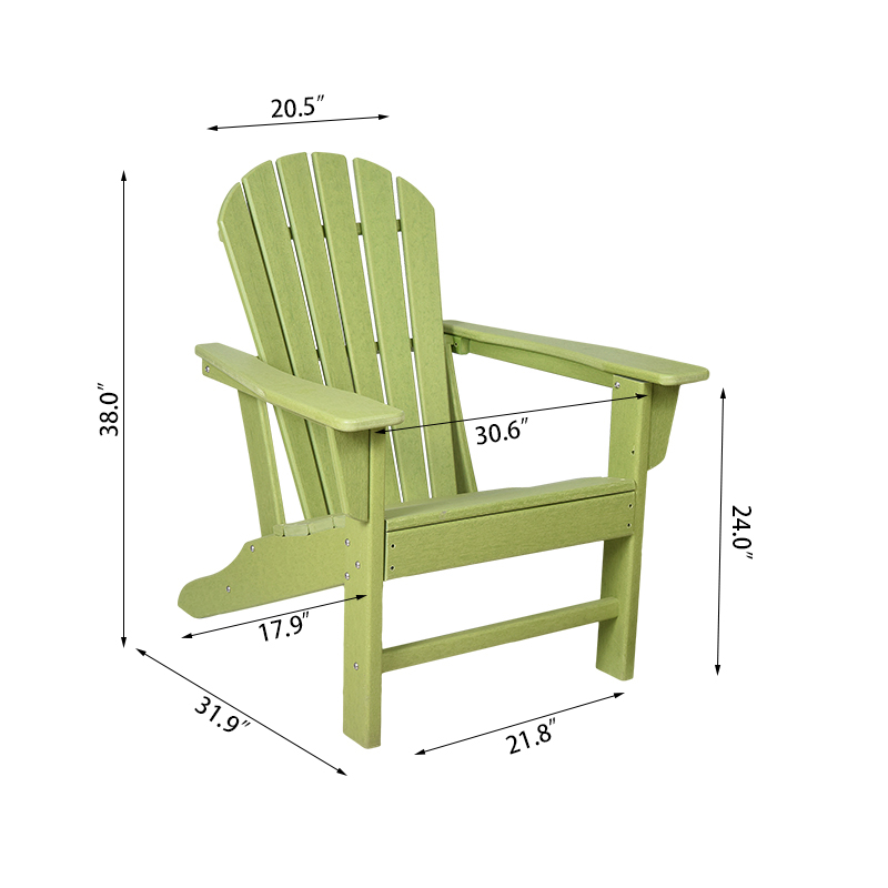 Adirondack Chair mit hoher Rückenlehne