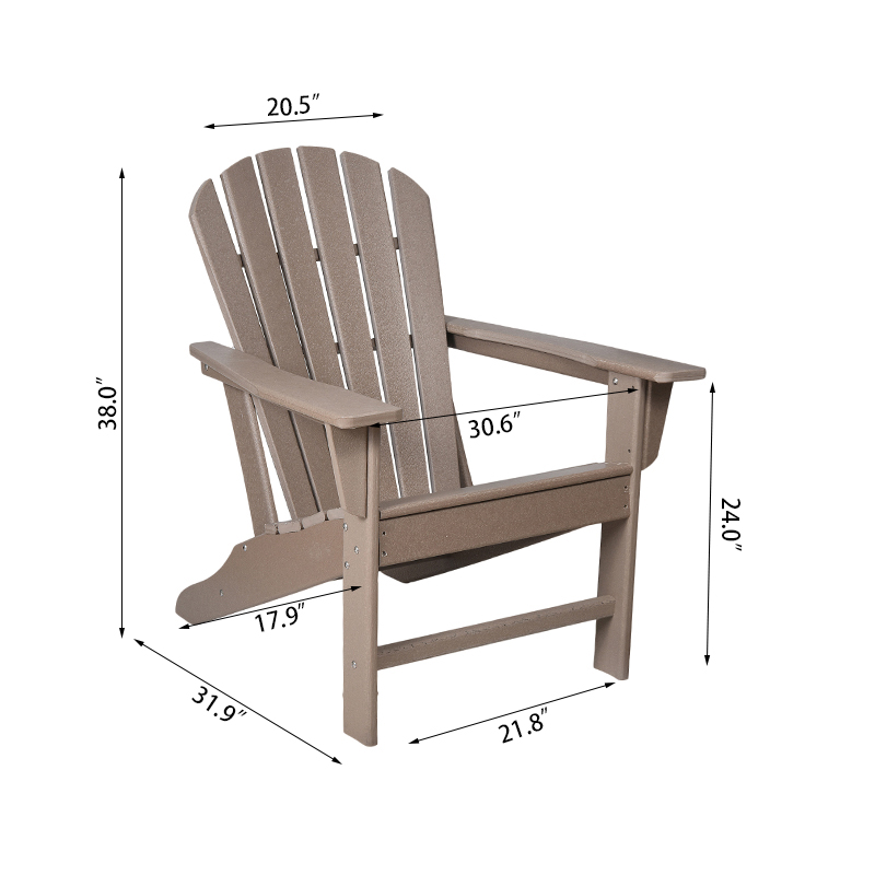 Adirondack Chair mit hoher Rückenlehne