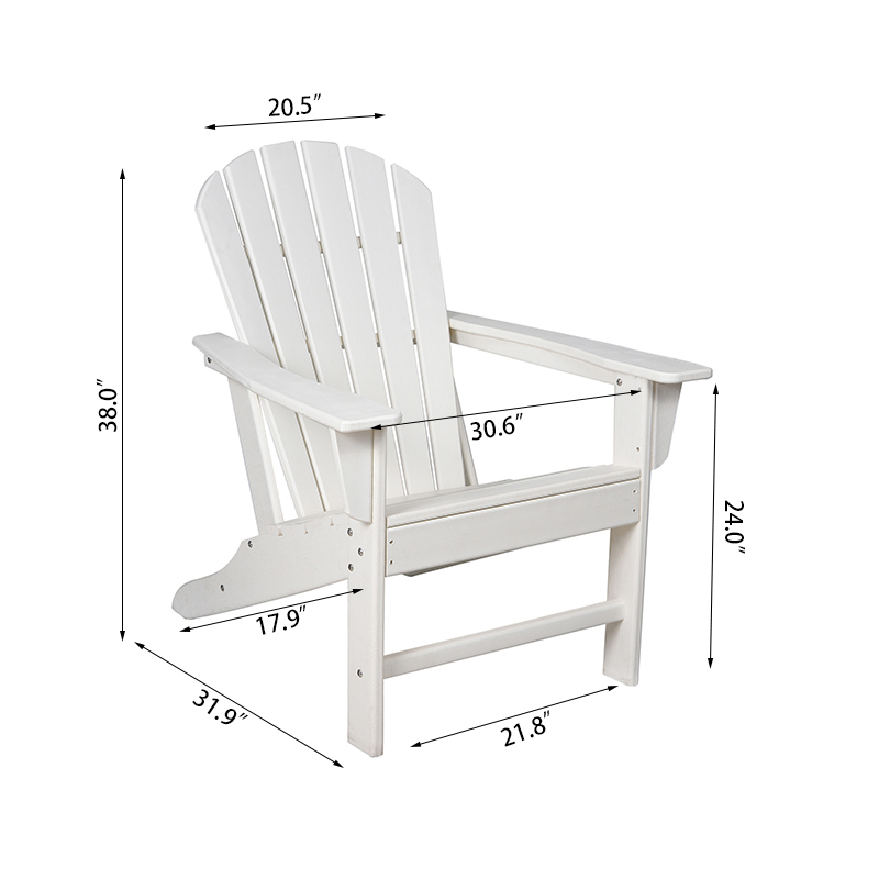 Adirondack Chair mit hoher Rückenlehne