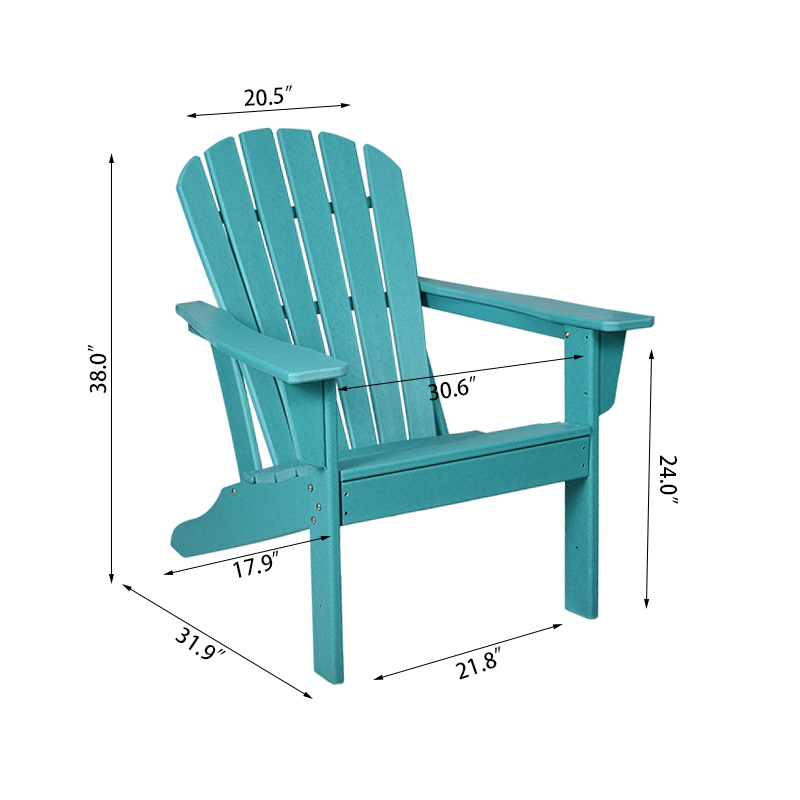 Adirondack Chair mit hoher Rückenlehne