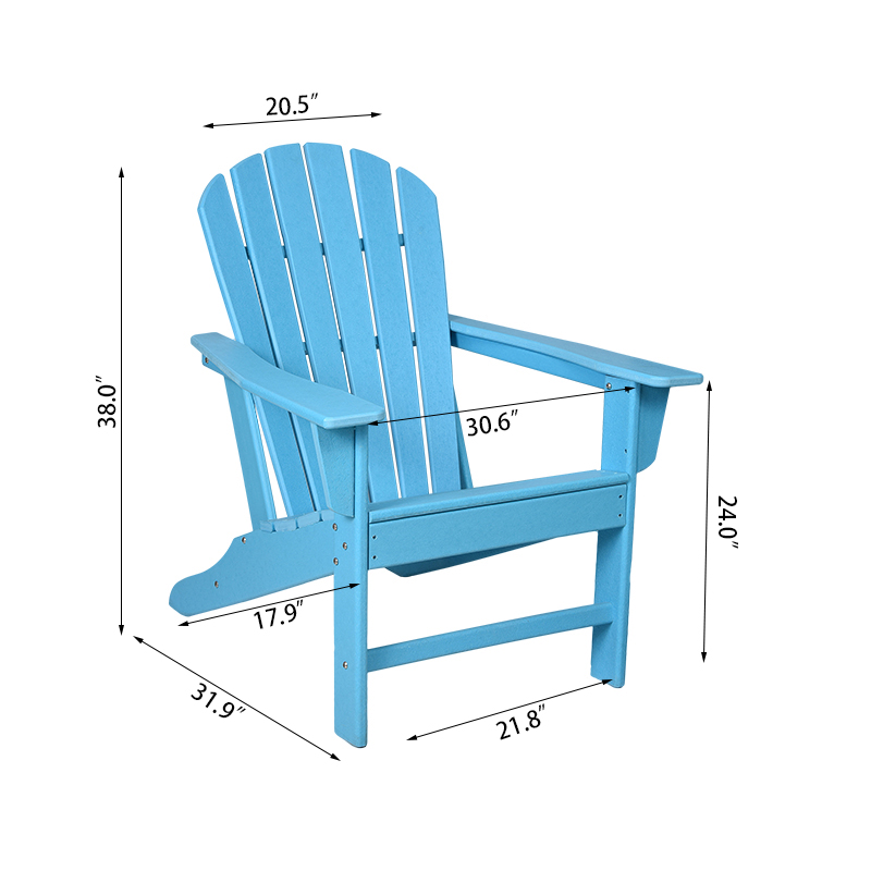 Adirondack Chair mit hoher Rückenlehne